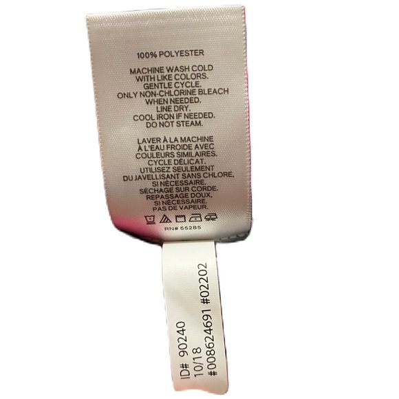 Express Top Womens Black Pink Striped Tie Waist Casual Work Office Summer - Picture 6 of 6